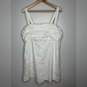Abercrombie and Fitch Emerson Linen-Blend Skort White Women’s XL